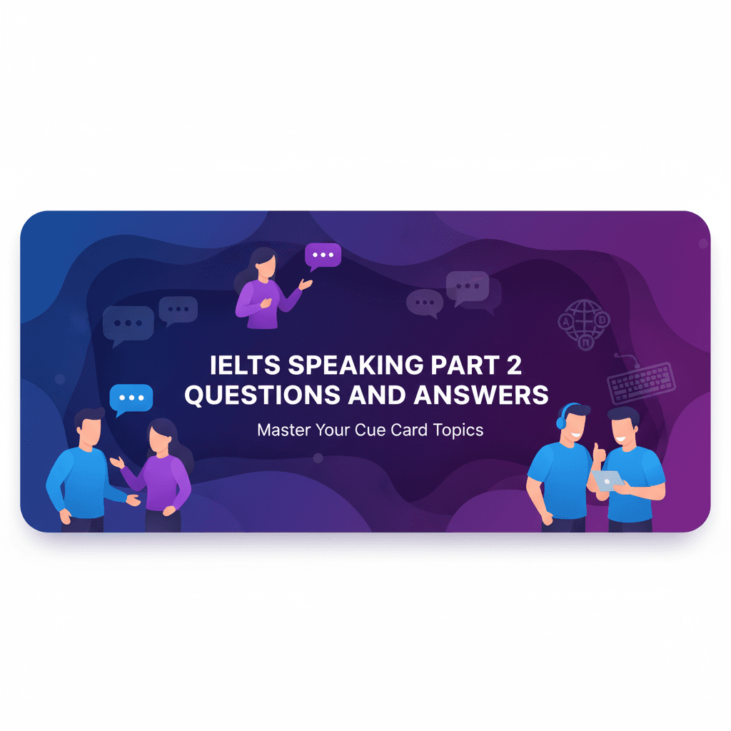Top IELTS Speaking Part 2 Questions & Band 7+ Model Answers